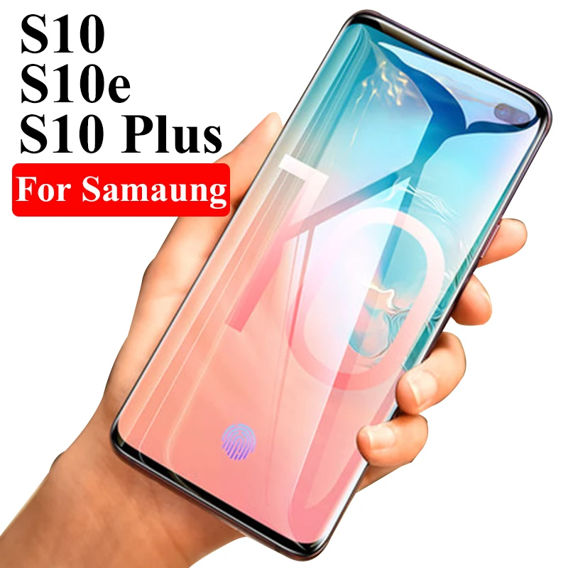 10D Full coverage Tempered Glass For Samsung s10 plus s10 Screen Protector For Galaxy s6 edge s7 s8 s9 plus note8 9 glass Film