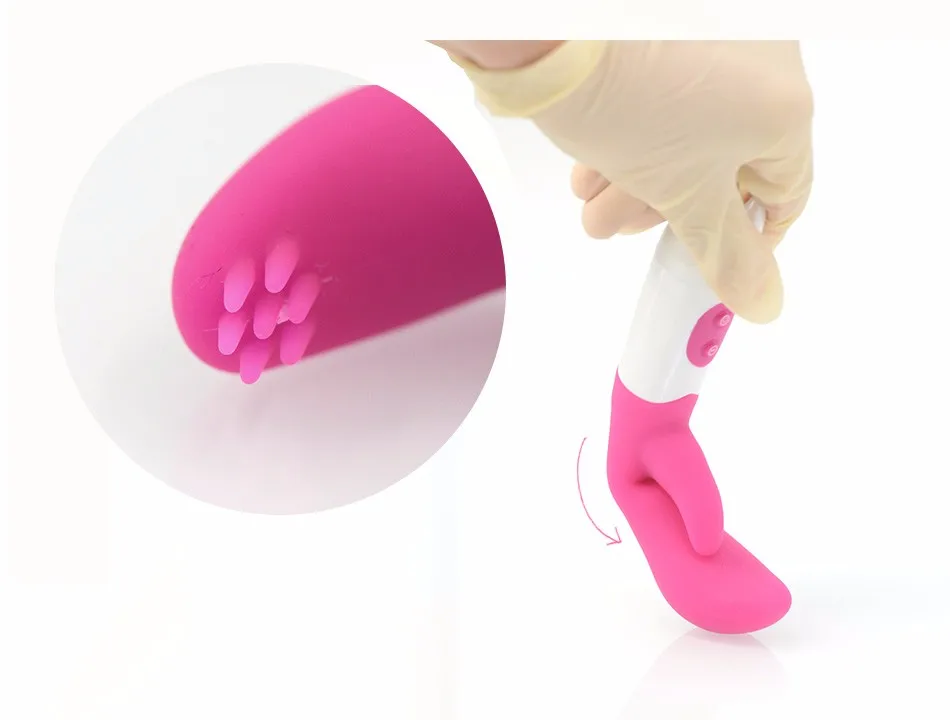 AuReve Hot Sale Dual-Action Rabbit Vibrator For Intense Simultaneous Clitoral & G-Spot Massage Sex Toys For Women Free Shipping 15