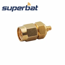 Superbat SMA-MMCX адаптер SMA штекер MMCX Прямой Штекер РЧ коаксиальный разъем с адаптером