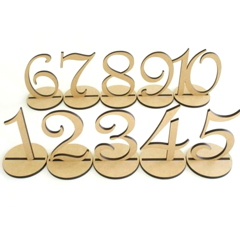 

Wedding Table Numbers Set Wedding Wooden Table Number Wooden Color Centerpiece