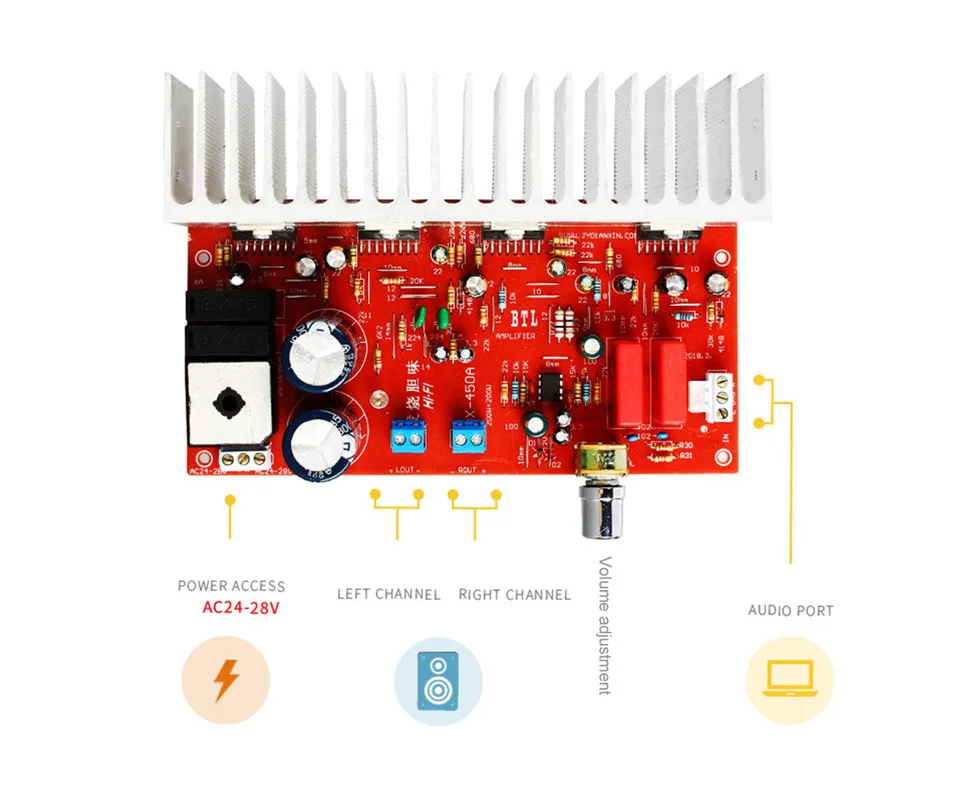 TDA7294 200 Вт* 2 аудио усилитель доска HiFi 2,0 стерео высокого Мощность Ампер Dual AC 24 V-28 V Мощность Плата усилителя для "сделай сам"