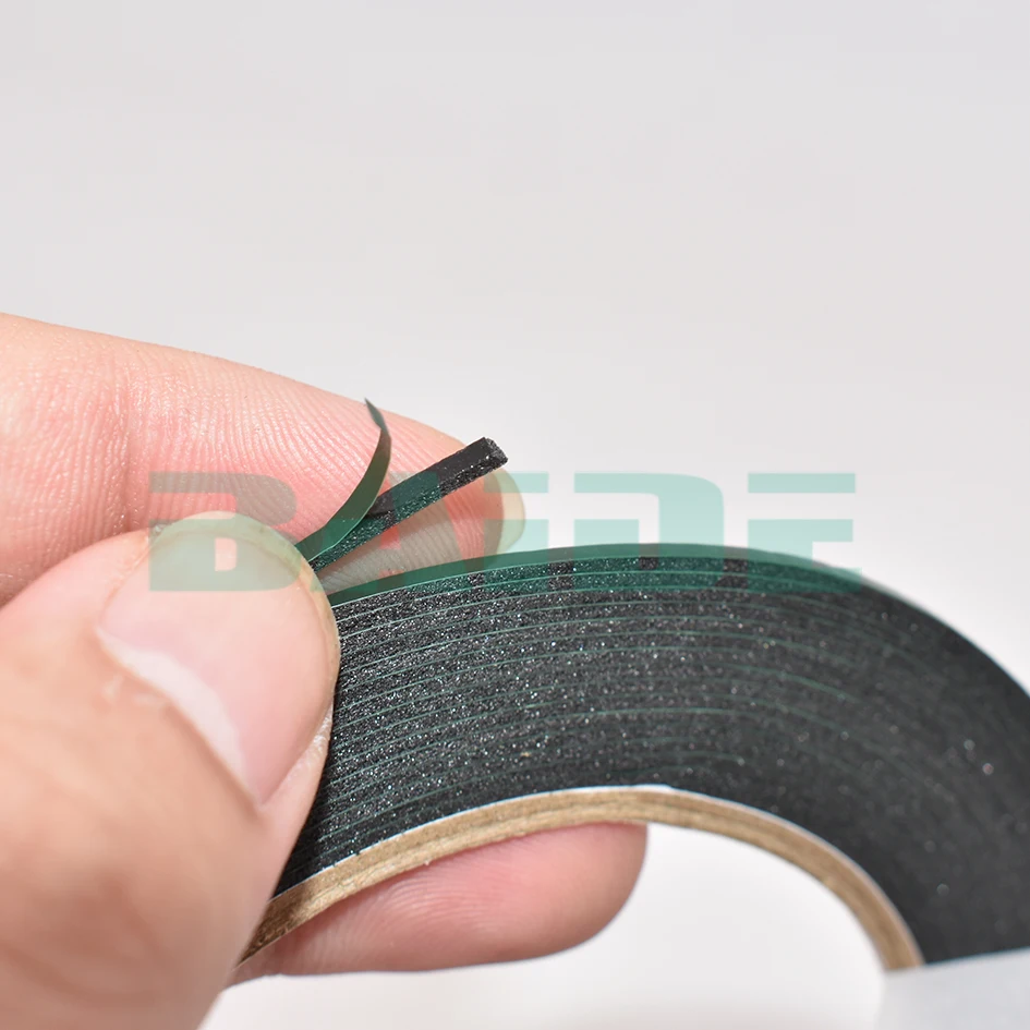 1mm thick) 2mm~50mm*5m, Black Cellphone Dust Proof Sponge Foam Tape Double Sided Adhesive for Phone Anti Dust Repair 100pcs/lot