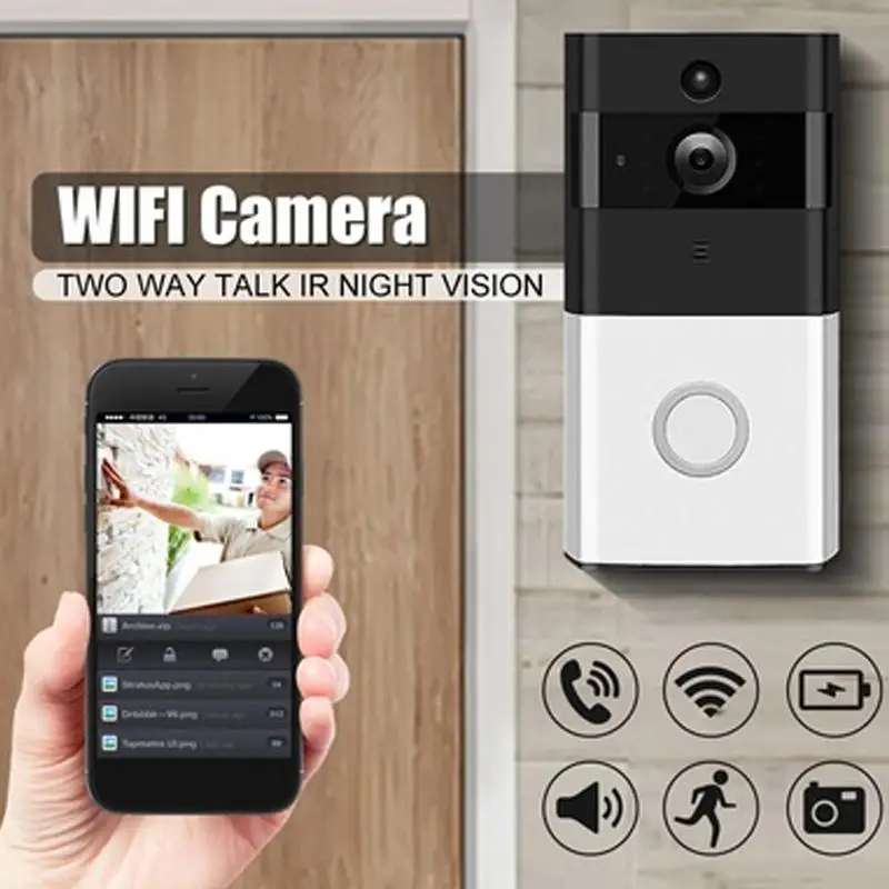 

giamtree 720P Wireless IP Visaul Door Bell Jingle IR Night WIFI Vision System video doorbell Voice intercom Home Secuirity
