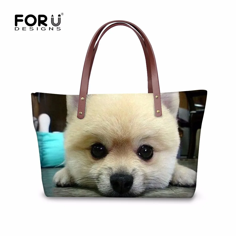 Forudesigns/померанский шпиц сумки Для женщин Сумки собака Леди Сумки Tote Сумки путешествия Креста тела сумка для женщины Bolsas feminina