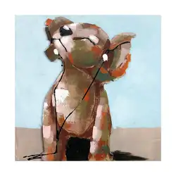 Ручная роспись коала животных картина маслом на холсте Абстрактная милый коала глава картина маслом s для декора детской комнаты