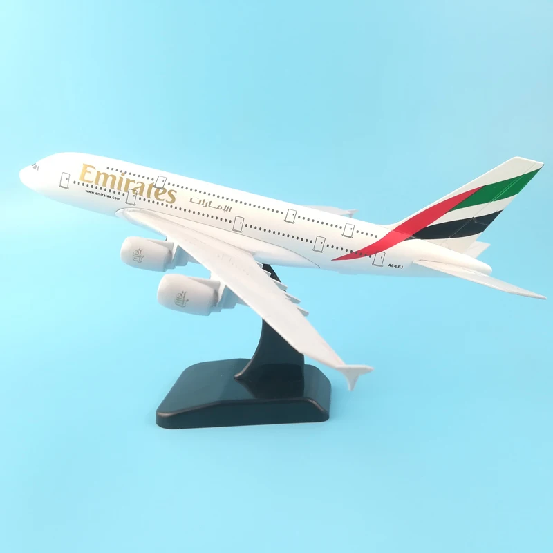 20CM A380 EMIRATES AIRWAYS AIRPLANE METAL ALLOY MODEL PLANE AIRCRAFT