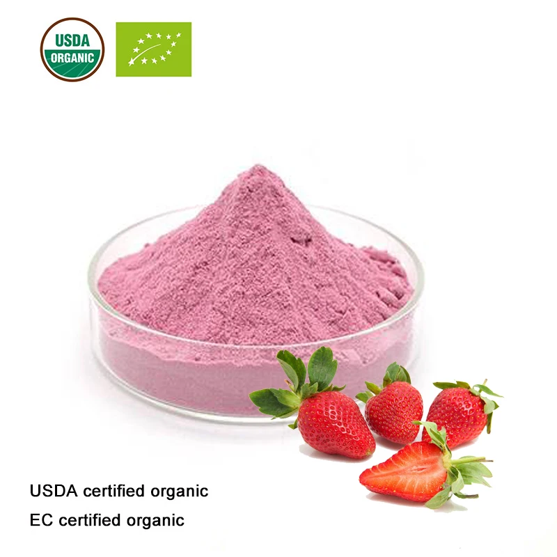 

USDA and EC Certified organic strawberry juice powder