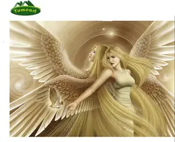 5D Вышивка с кристаллами полный магический квадрат diamond Вышивка Sexy Angel Wings Для женщин украшение дома площадь дрель людей