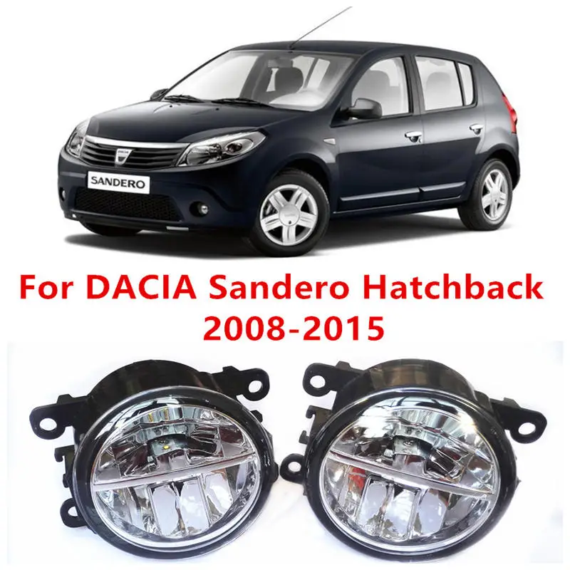 

For DACIA Sandero Hatchback 2008-2015 Fog Lamps LED Car Styling 10W Yellow White 2016 new lights