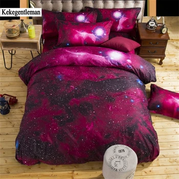 

3d Galaxy bedding sets Twin/Queen Size Universe Outer Space Themed Bedspread 2pcs/3pcs/4pcs Bed Linen Bed Sheets Duvet Cover Set