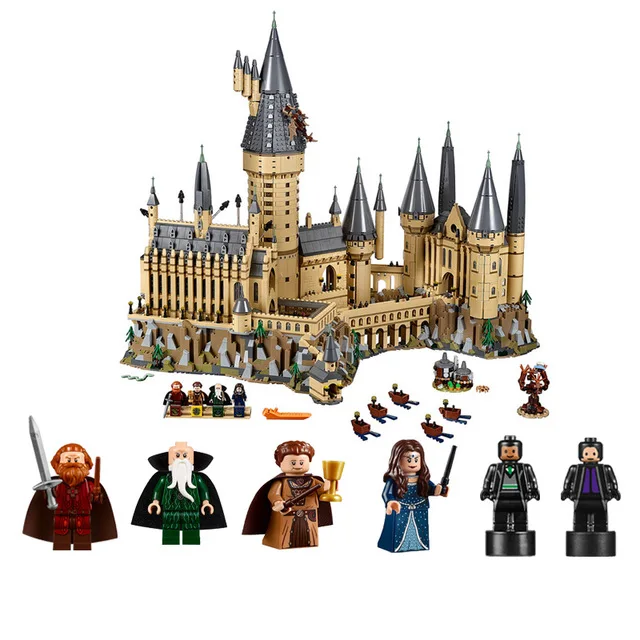 Movie Series Herry Potter Hogwarts Castle with Legoingly Building Blocks Bricks Kits Compatible With legy