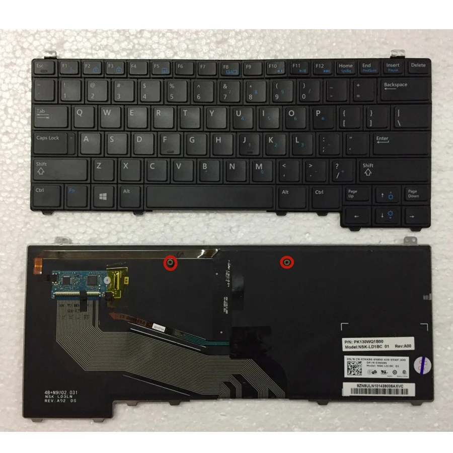 

Original for Dell Latitude E5440 E5450 Laptop Keyboard US Version for DELL Latitude E5440 E5450 Backlight Backlit Keyboard