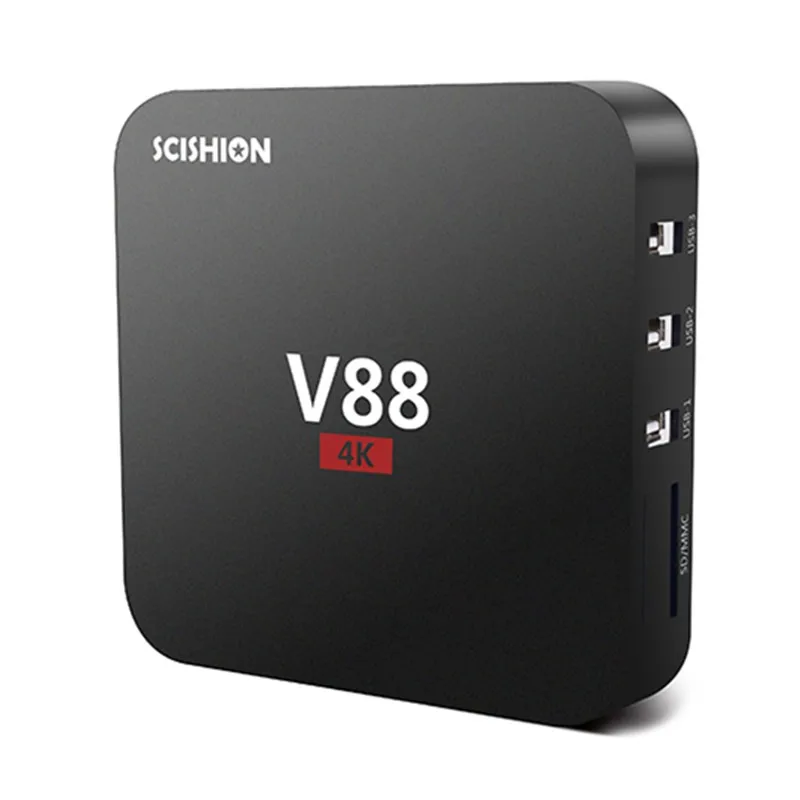 10 ШТ. SCISHION V88 Android 5.1 TV Box RK3229 1 Г 8 Г 4 USB 4 К x 2 К Wi-Fi с DLNA Media Player Европейский IPTV SET TOP BOX