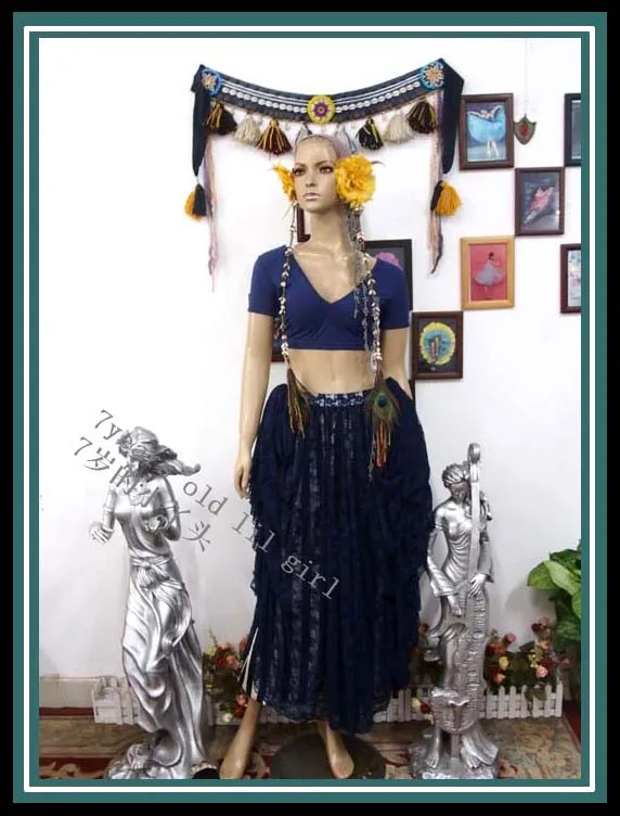 

Lycra Cotton Belly Dance Choli Short Top AL71-75