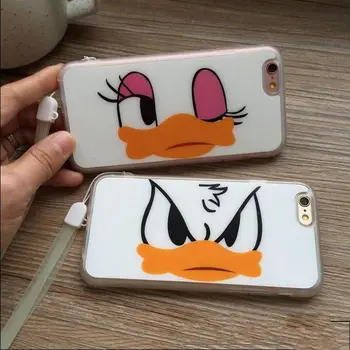 

Cartoon Scratch Miroor Case Soft TPU Mickey Minnie Donald Duck Cover For iPhone 5 5S SE 6 6s 6plus 6s plus