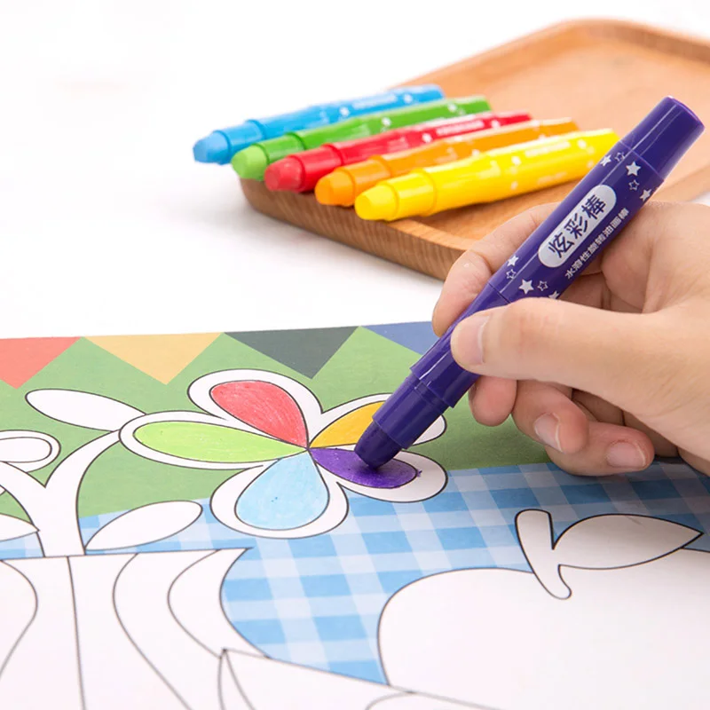 Billige Deli ungiftig 12 24 36 farbe wasser löslich öl pastell wachs kreide set für schule malerei kunst liefert nette zeichnung stift kind geschenk