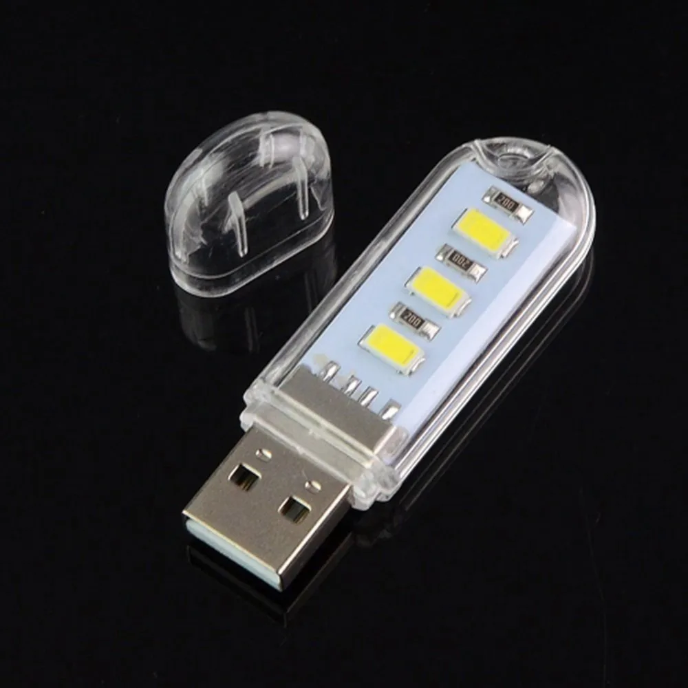 Wuztai Mini USB Night Light Portable Mini USB Night Lamp Energy Saving Warm White Glare-Free Lighting USB Light A 