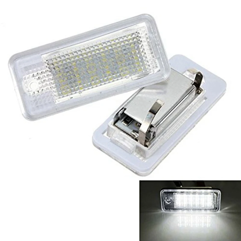 

KaTur Error White 6000K 18 LED Car License Number Plate Light Lamp for Audi A3 S3 A4 S4 B6 B7 A6 S6 A8 Q7