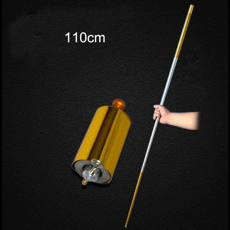 

110CM length Appearing Cane side gold middle silver cudgel metal magic tricks professional magician stage street magie illusion