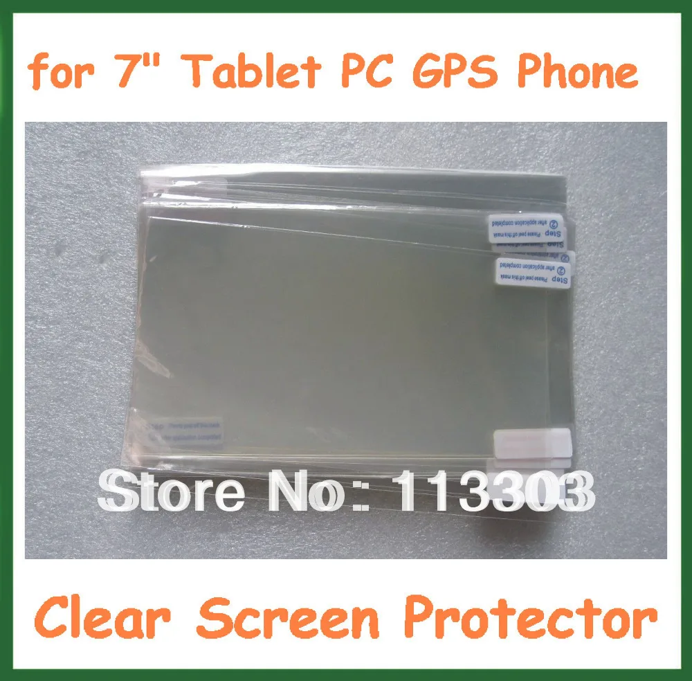 1000 шт. 7 дюймов Универсальный ЖК-дисплей Экран протектор Защитная сетка Плёнки не полный Размер экрана 155x92 мм для планшеты PC GPS