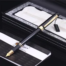 Pimio перьевая ручка Picasso PS 917 Золотая клипса Серебряная Студенческая учительница бизнес Римский стиль Подарочная коробка Упаковка