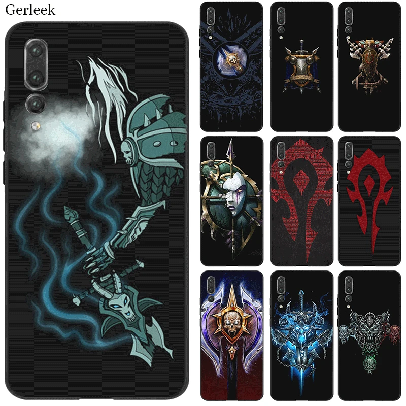 

Gerleek Cell Phone Case Tpu For Honor 7A Pro 7C 8 8X 8C 9 Note 10 Lite Cover World Of Warcraft Logo Shell