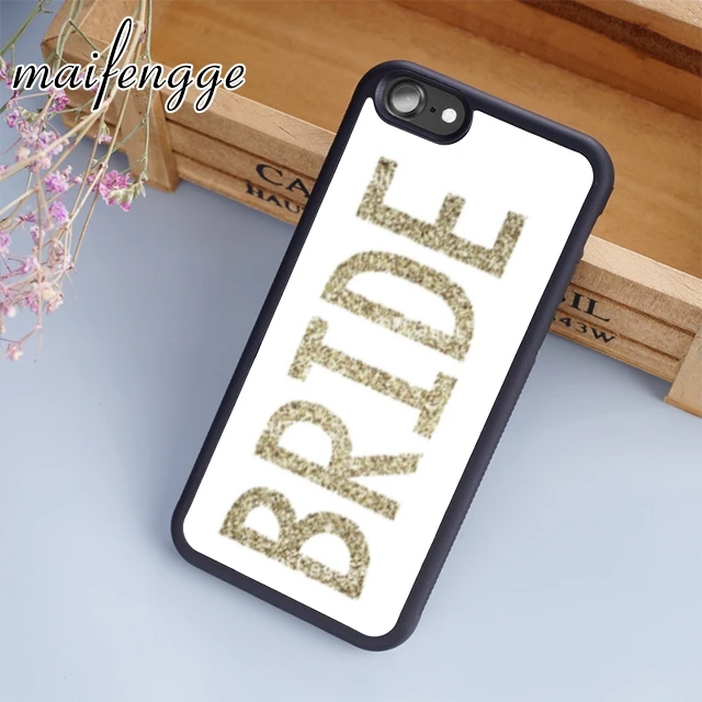 Maifengge золотой свадебный чехол для телефона iPhone 5 6s 7 8 plus 11 12 Pro X XR XS Max Samsung Galaxy S7 edge S8