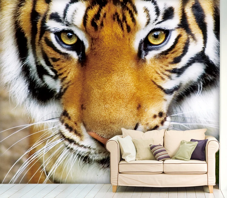 Buy Bacaz Head of Tiger Wall Art Decor 3d Wallpaper