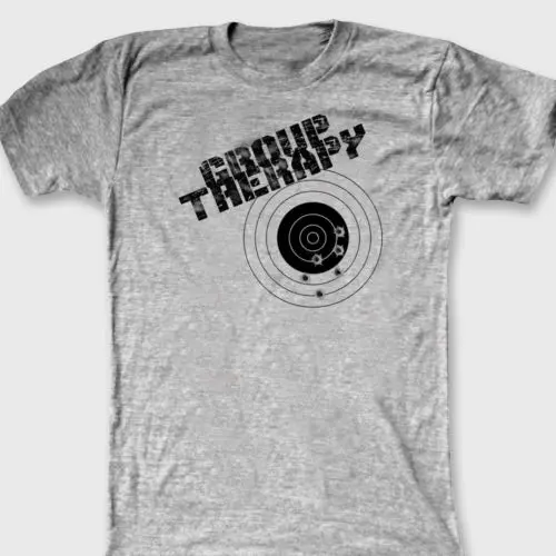 GROUP THERAPY Funny Target Shooting T shirt men Gun Rights AR15 design print Tee shirt US