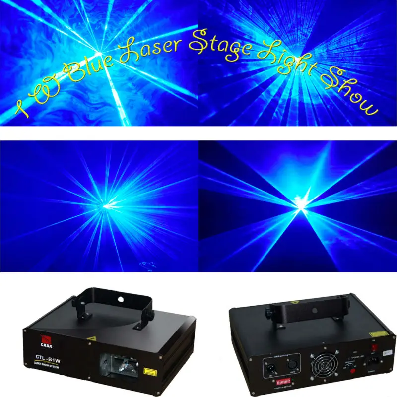 1W Stage Lighting KTV Laser Disco Light 1000mW  450nm blue laser B1W