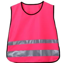 100 шт./партия, качественный детский жилет, сигнальный жилет, Светоотражающий Жилет дорожный жилет