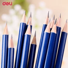 Deli 12pcs a Set HB Pencils Stationery Office & School Supplies Cute Candy color Wood pencil for student drawing writing