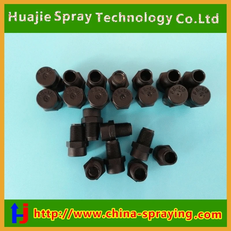 

FE1/8 BSPT plastic low pressure fog nozzle,PP water mist cooling nozzle