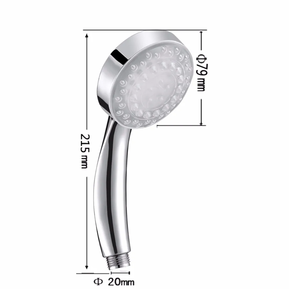 7 цветов, Романтический, автоматический, сменный светодиодный светильник, дождевая насадка для душа, датчик температуры, изменение цвета, светодиодный, экономичный, ручной душ