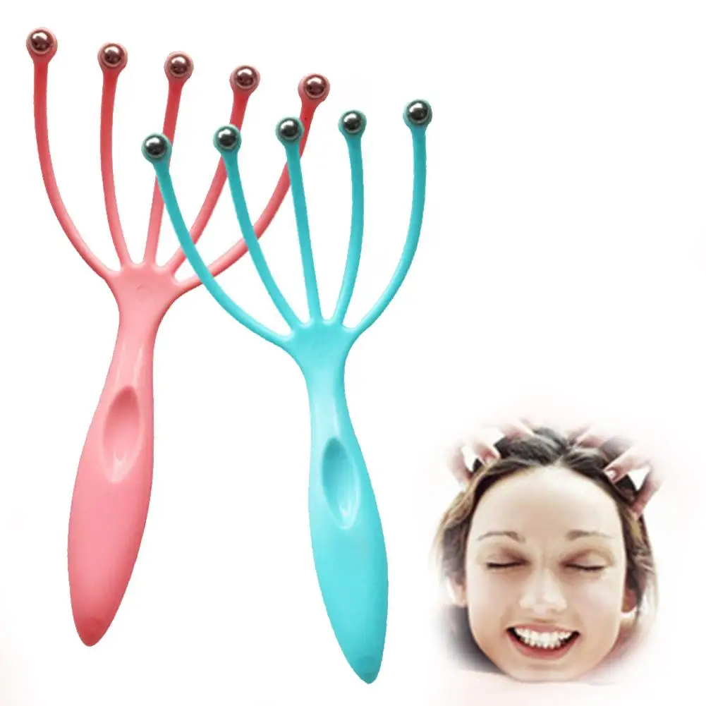 

Portable Five Finger Head Scalp Ball Massager Anti Hair Loss Stress Reliever