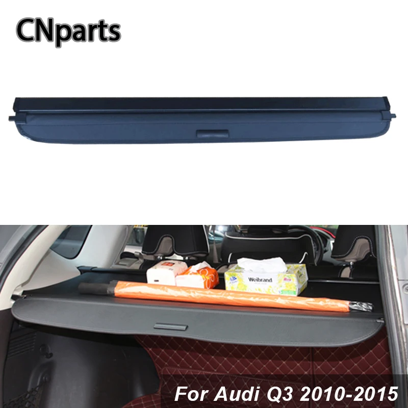 CNparts Car Rear Trunk Cargo Cover For Audi Q3 2010 2015 Car Styling