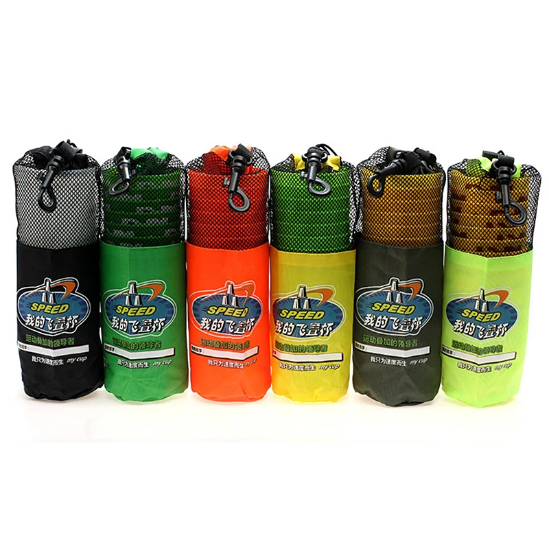 

Children's Educational Speed Stack Cup Fly Stack Cup Game Special Storage Dazzling Colorful Carrying Nylon Mesh Bag Storage bag