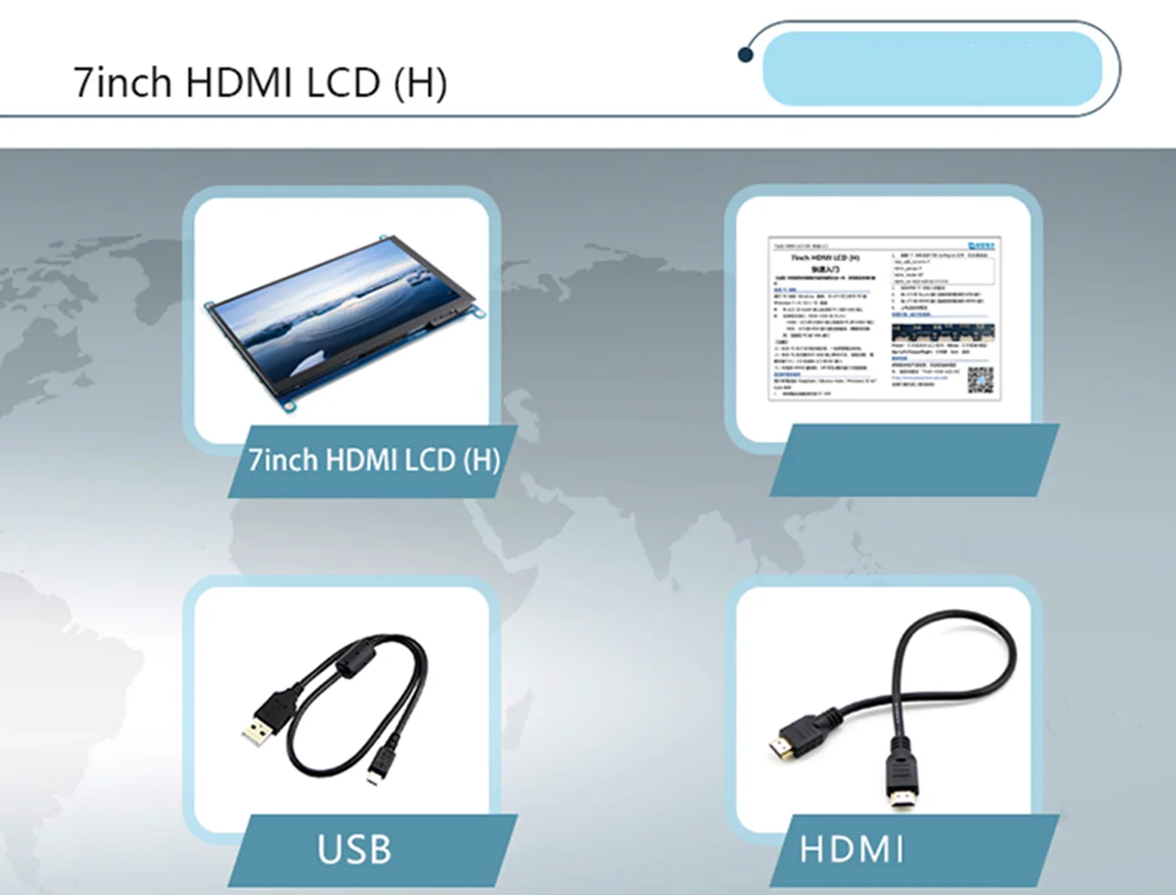 4,3 дюймов 5 дюймов 5,5 дюймов 7 дюймов 10,1 дюймов HDMI емкостный экран 800x480 1024*600 1280x800 ips экран для Raspberry Pi для Zero