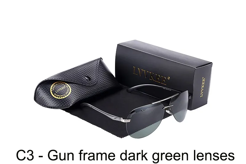 Lvvkee Алюминий алюминиево-магниевого сплава, поляризованные солнцезащитные очки Для мужчин для вождения, для вождения, зеркальные солнцезащитные очки для женщин, полароидные линзы UV400 очки