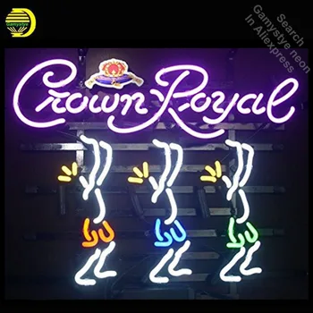 

Crown rol Neon Sign neon bulb Sign Glass Tube neon lights Recreation Room Wall Professiona Iconic Sign Advertise Windows Wall