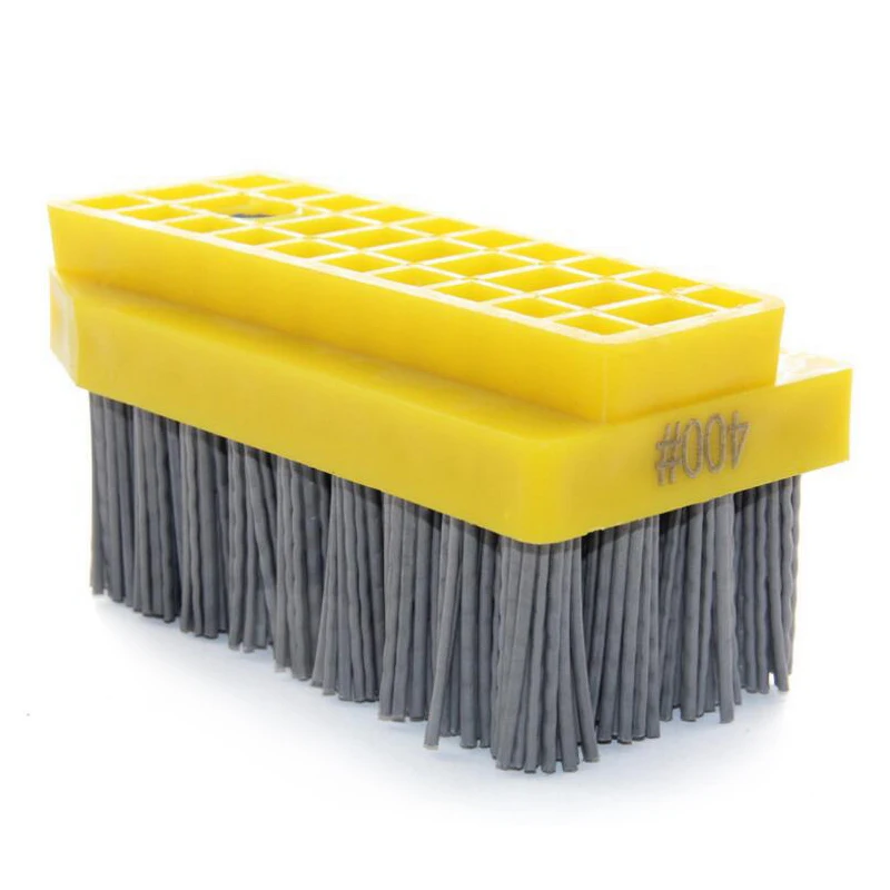 RIJILEI 10PCS/Set Fickert Antique Abrasive Brush Diamond Abrasive Brush for stone finishing Matte Polishing Brush Cleaning YG05