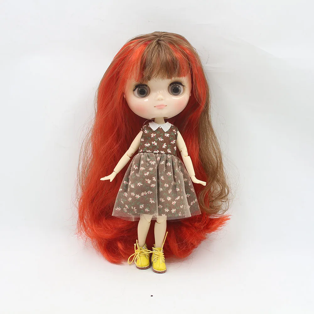 Парик для куклы middie blyth кукла из 20 см средней длины сделай сам № 04|doll scalp|blythe doll