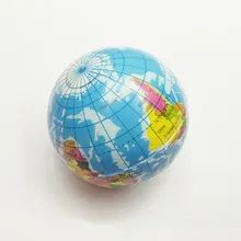 10cm Foam Rubber Ball Toy World Map Foam Earth Globe Hand Wrist Exercise Stress Relief Squeeze