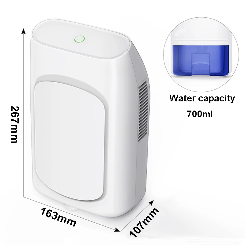 700 мл осушитель воздуха полупроводниковые Осушителя Поглотителя Влаги Портативный Воздухоочистители Мини электрическая сушильная машина для бытовых