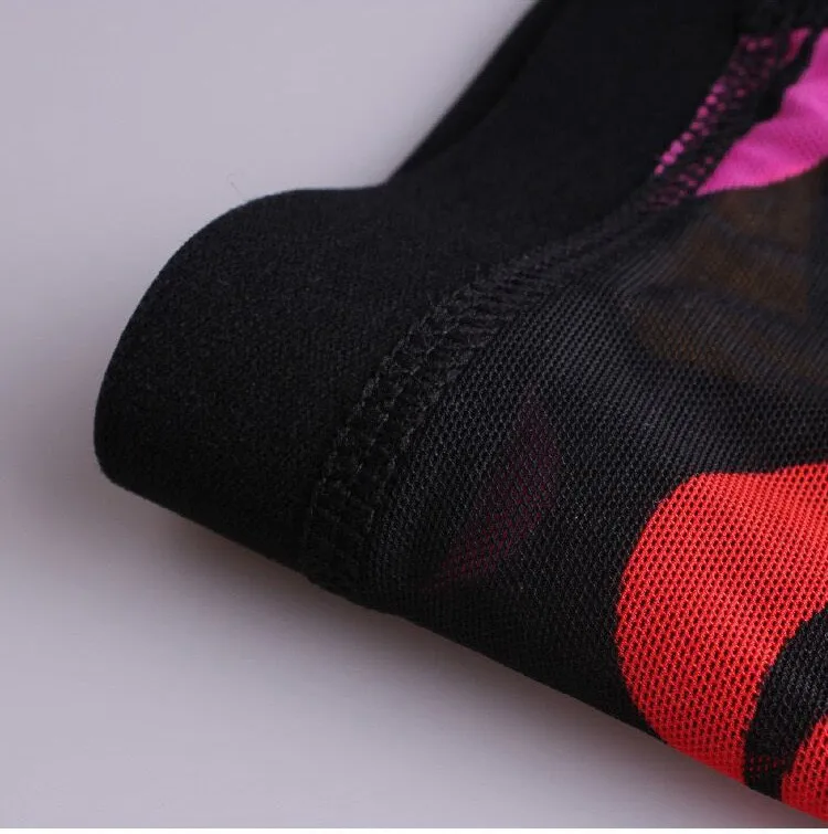 Sexy Men's Lips Printed Underwear Famous Brand Men Gay Kiss Transparent Boxer Big Man Hot Low Waist Shorts Panty Bodywear M-XXL white boxer briefs