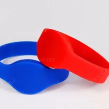 13,56 МГц RFID Браслет 1 K близость Водонепроницаемый NFC силиконовый браслет для часов для контроля доступа(синий цвет