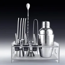 350/550 мл Нержавеющая сталь шейкер Смеситель комплект Бар Бармен набор инструментов