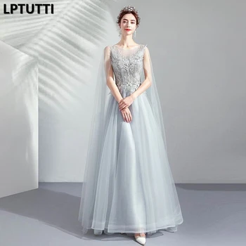 

LPTUTTI Embroidery Crystal New For Women Elegant Date Ceremony Party Prom Gown Formal Gala Events Luxury Long Evening Dresses
