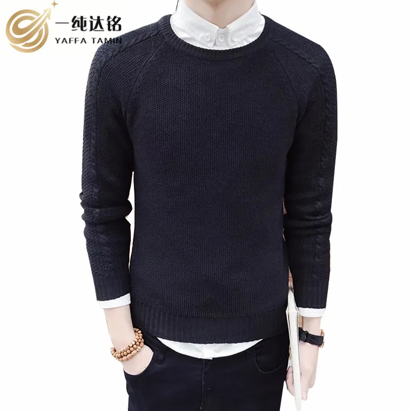 Mens Pullovers Sweaters Autumn Wear Basic Style Men Sweaters Shirts ...