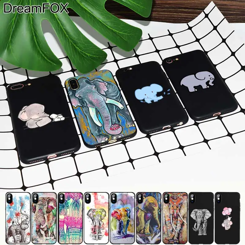 M535 Luxury Indian Elephant Black Soft TPU Silicone Case Cover For Apple iPhone 11 Pro XR XS Max X 8 7 6 6S Plus 5 5S 5G SE |